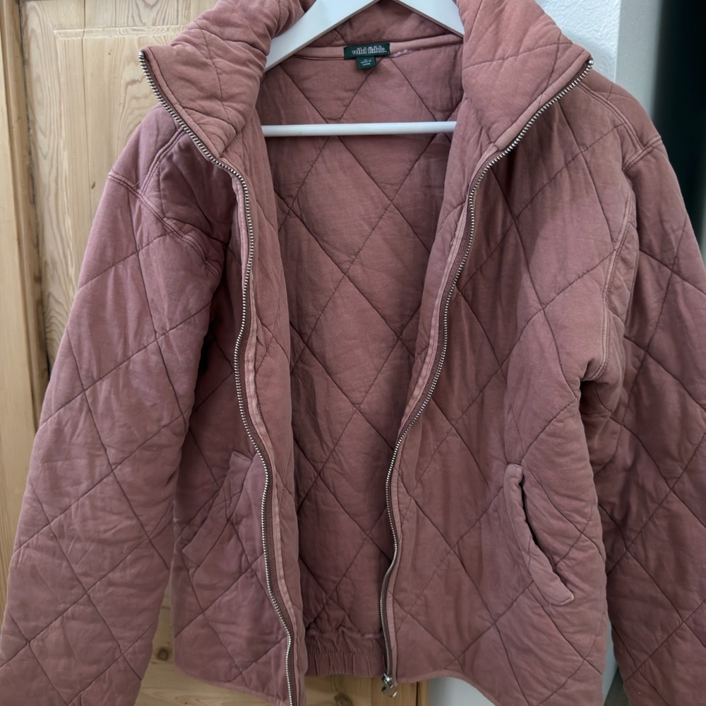 Target wild fable Quilted Mauve-Pink Puffer Jacket